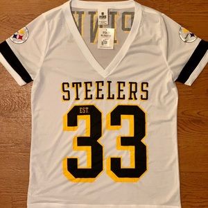 New w/tags! PINK NFL collection Steelers Jersey L
